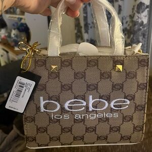Bebe Brown and White&Biege Mini Bag